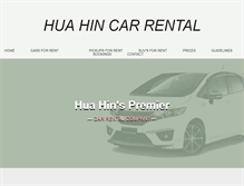 Tablet Screenshot of huahincarrental.com